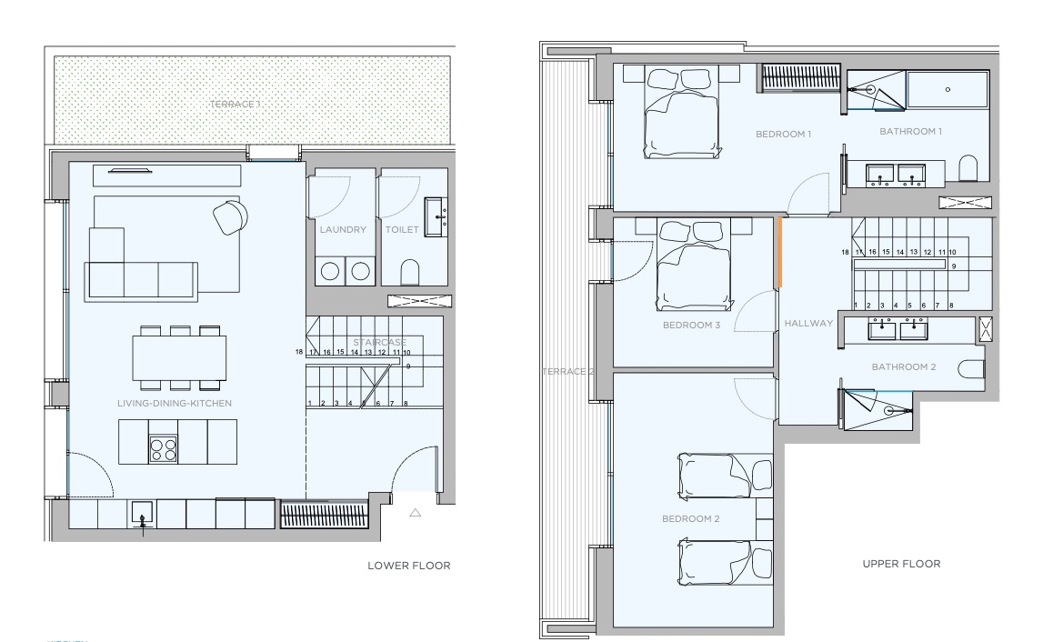 Living area: 200 m² Bedrooms: 3  - Duplex in Palma #02218 - 17