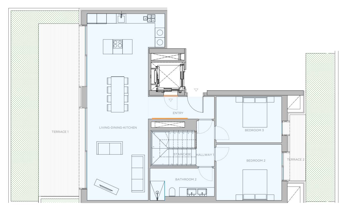 Boyta: 327 m² Sovrum: 5  - Duplex i Palma #02219 - 18