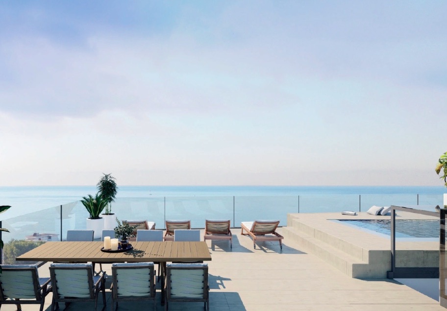 Living area: 339 m² Bedrooms: 3  - Fantastic newly built penthouse in Cala Mayor #2121023 - 3