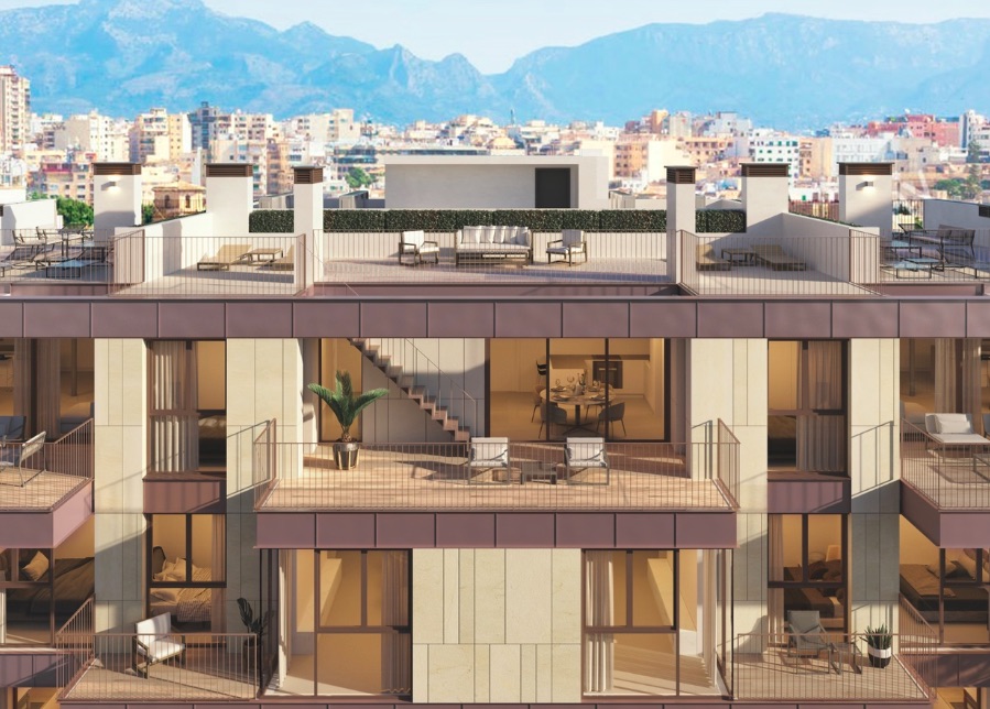 Living area: 103 m² Bedrooms: 3  - Newly built apartment in Palma,  Santa Catalina #2121031 - 5