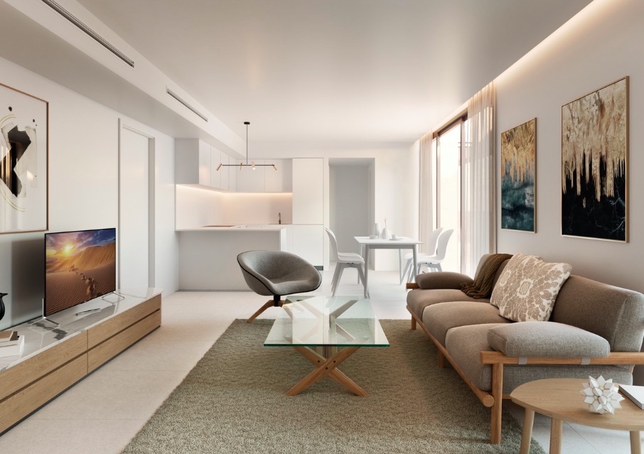 Living area: 103 m² Bedrooms: 3  - Newly built apartment in Palma,  Santa Catalina #2121031 - 7