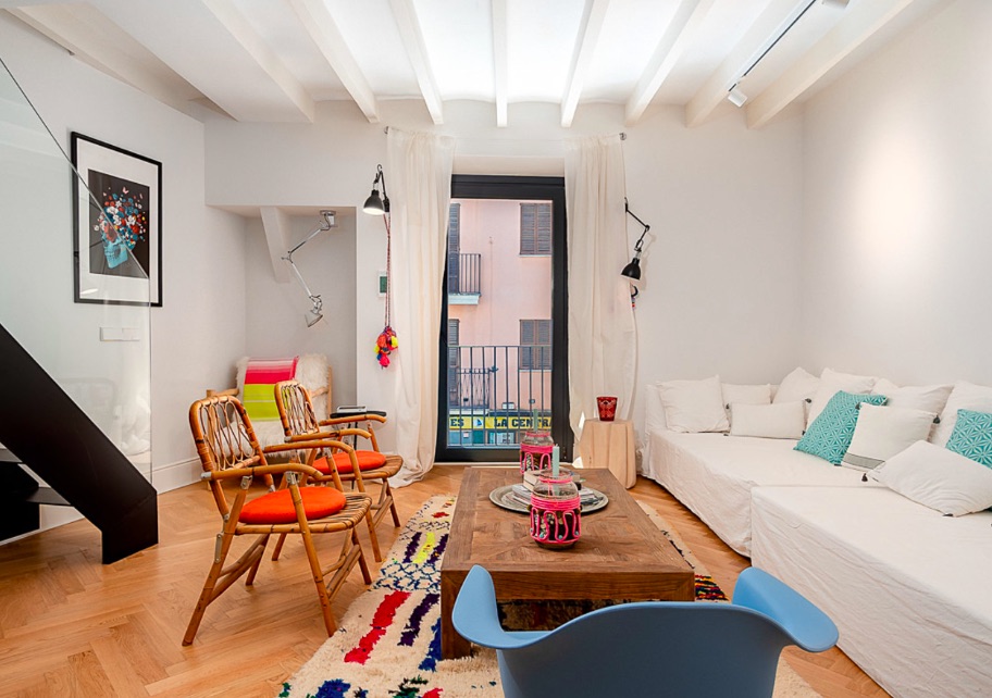 Living area: 110 m² Bedrooms: 2  - Duplex with private roof terrace in Palma, Santa Catalina #2121063 - 2