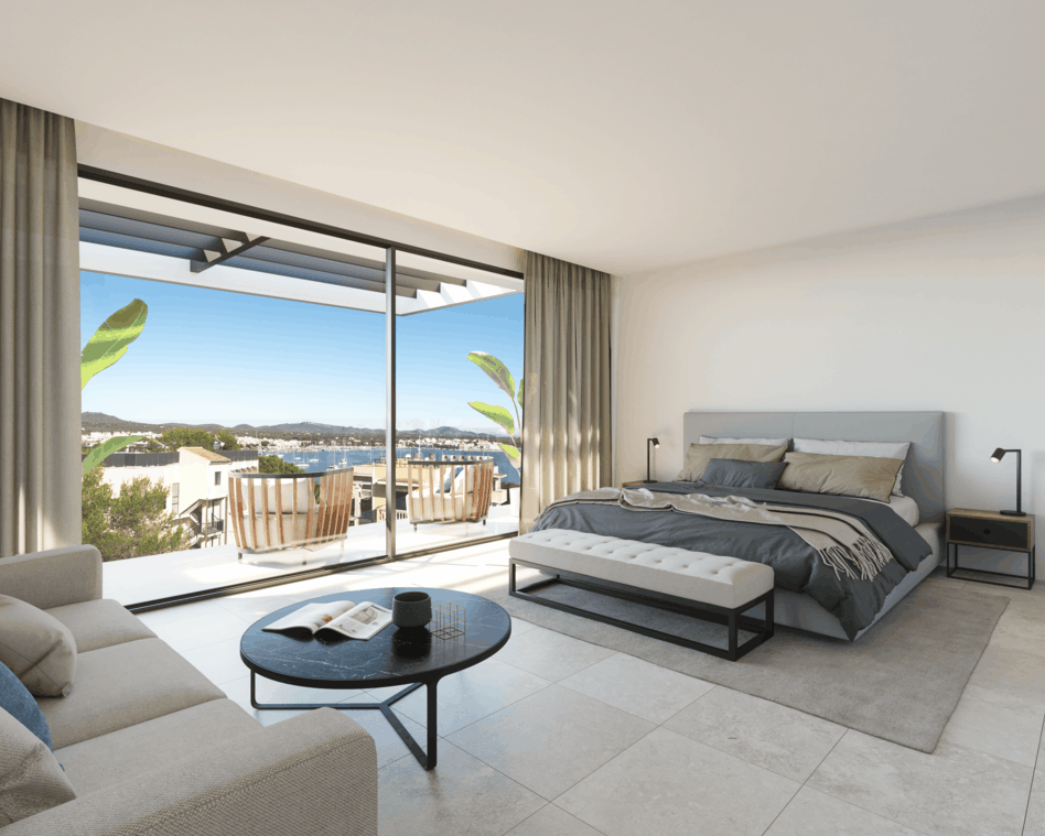 Living area: 320 m² Bedrooms: 5  - Fantastic townhouse with private pool and roof terrace in Porto Colom #2511125 - 1