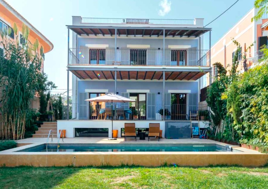Boyta: 450 m² Sovrum: 5  - Fantastiskt hus med havsutsikt, pool och gästhus i Palma, El Terreno #2121123 - 1