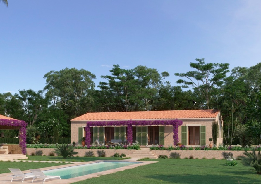 Living area: 573 m² Bedrooms: 4  - Beautiful newly built finca close to Cas Canonge and Santanyi #2531129 - 2
