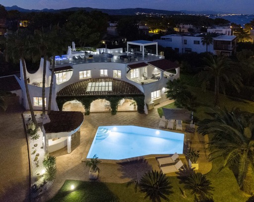 Boyta: 593 m² Sovrum: 6  - Fantastisk “Ibizan styled” villa med havsutsikt, pool och  turist licens i Sol de Mallorca #1021142 - 22