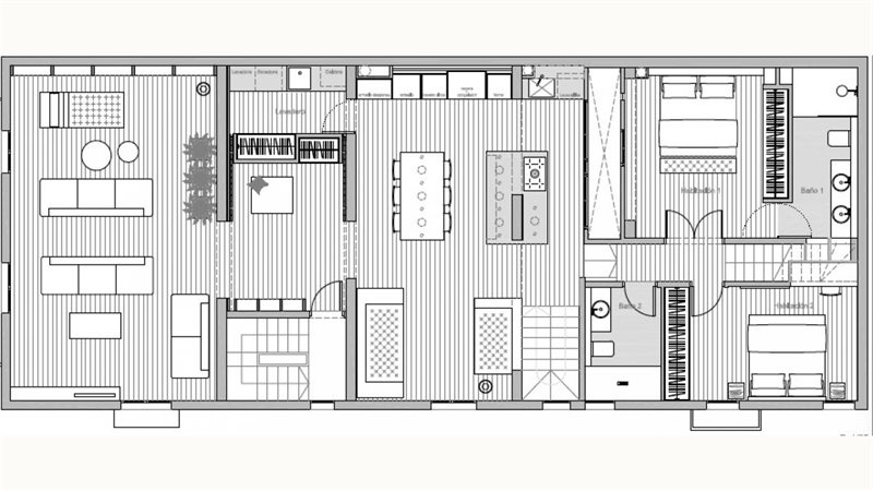 Boyta: 258 m² Sovrum: 3  - Duplex i Palma Santa Catalina #12933 - 4