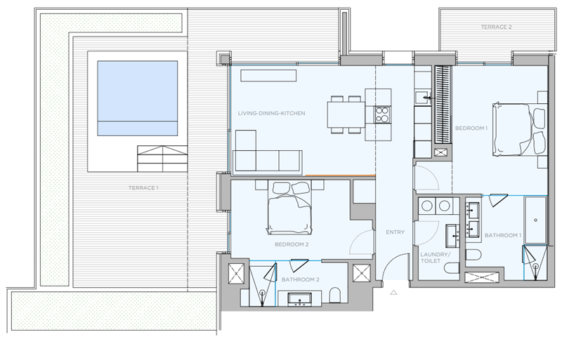 Boyta: 217 m² Sovrum: 2  - Lägenhet i Palma #02222 - 18