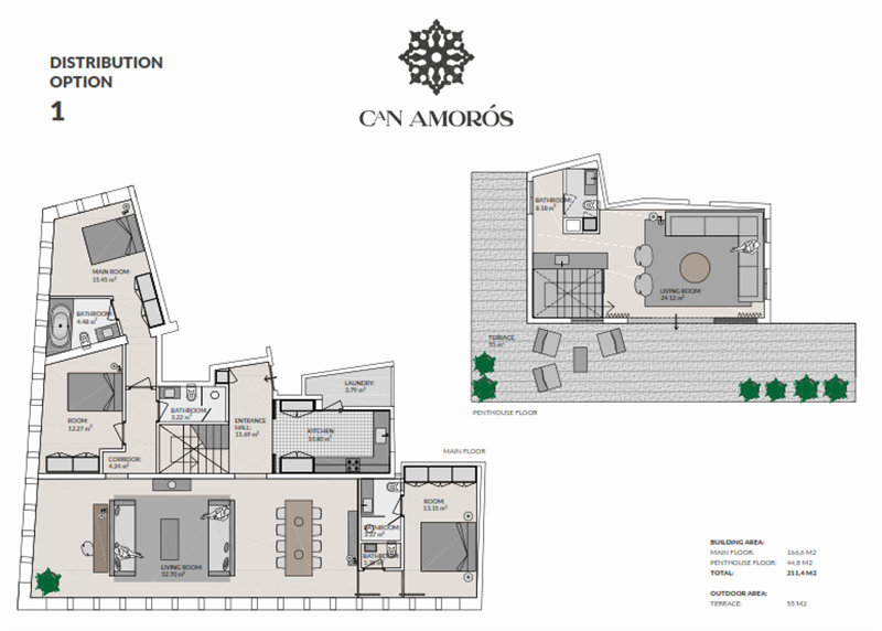 Boyta: 211 m² Sovrum: 4  - Townhouse i Palma #12232 - 9
