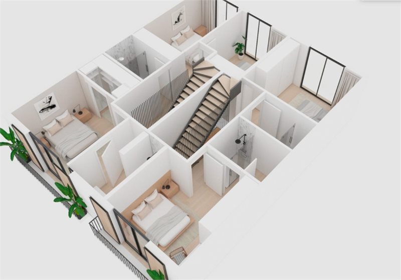 Boyta: 315 m² Sovrum: 7  - Tomt med byggprojekt i Palma, Son Espanyolet #2121026 - 15