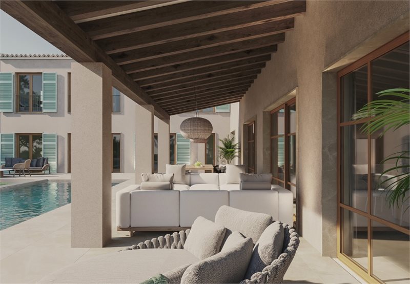 Boyta: 434 m² Sovrum: 4  - Fantastisk nybyggd finca nära Santanyi #2051034 - 3