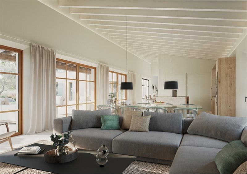 Boyta: 434 m² Sovrum: 4  - Fantastisk nybyggd finca nära Santanyi #2051034 - 4