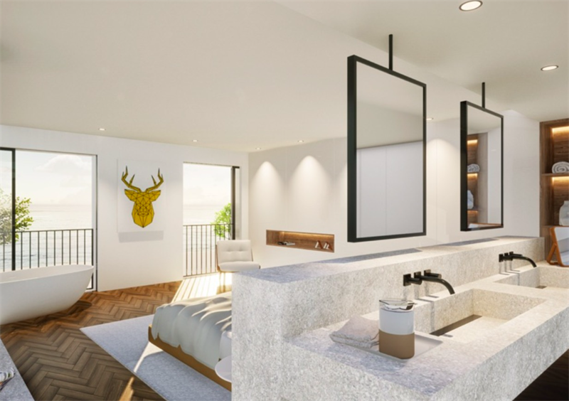 Boyta: 300 m² Sovrum: 4  - First line nybyggt townhouse i El Molinar #2121093 - 1