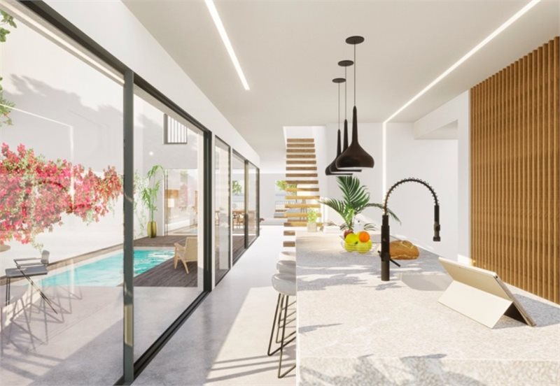 Boyta: 300 m² Sovrum: 4  - First line nybyggt townhouse i El Molinar #2121093 - 4