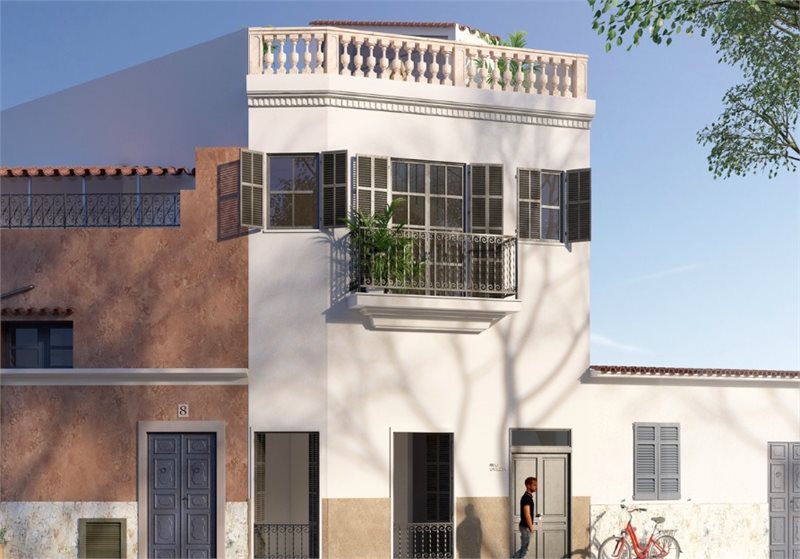 Living area: 135 m² Bedrooms: 2  - Fantastic newly renovated town house in Es Jonquet, Palma #2121099 - 1