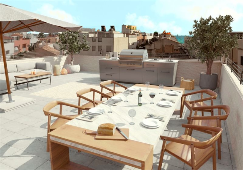 Boyta: 86 m² Sovrum: 2  - Fantastisk nybyggd takvåning  med takterass i Molinar, Palma #2121109 - 1