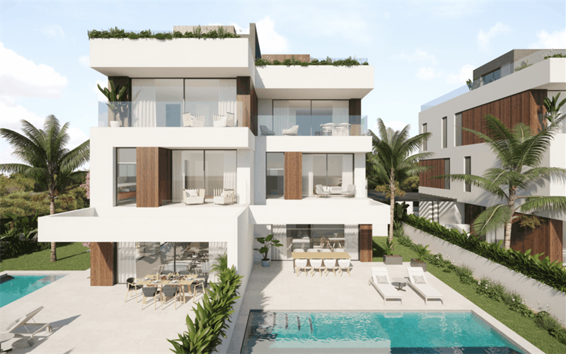 Living area: 320 m² Bedrooms: 5  - Fantastic townhouse with private pool and roof terrace #2511124 - 4