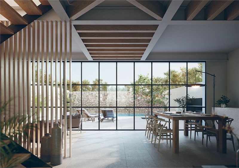 Boyta: 150 m² Sovrum: 4  - Fantastiskt nybyggt townhouse med pool i Palma, Son Espanyolet #2121128 - 2