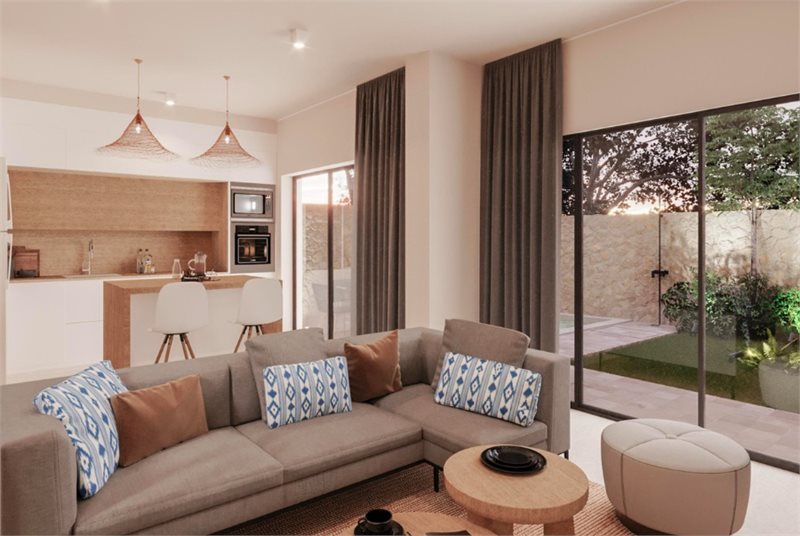 Boyta: 153 m² Sovrum: 4  - Charmigt nybyggt townhouse med privat pool och trädgård nära Palma #2121122 - 3