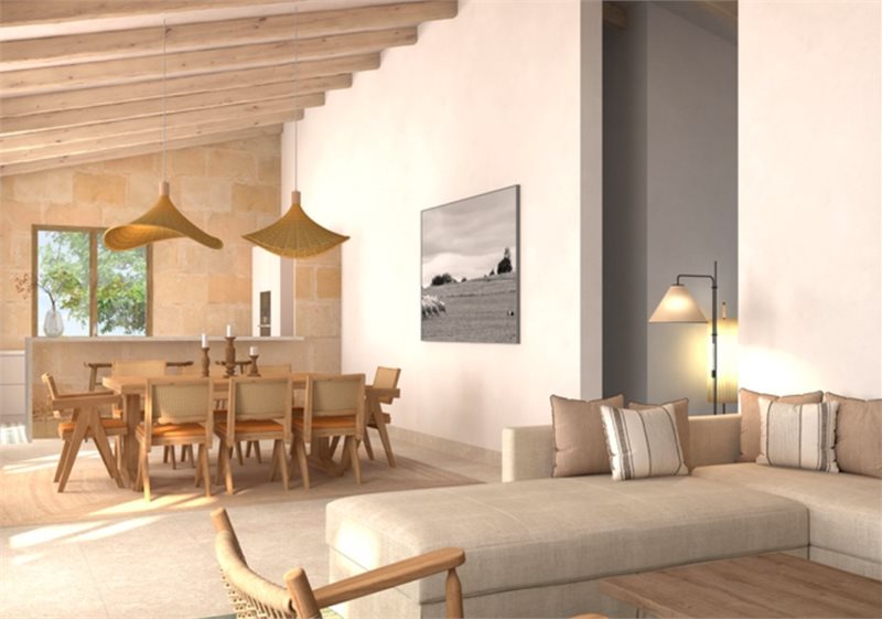 Living area: 573 m² Bedrooms: 4  - Beautiful newly built finca close to Cas Canonge and Santanyi #2531129 - 1