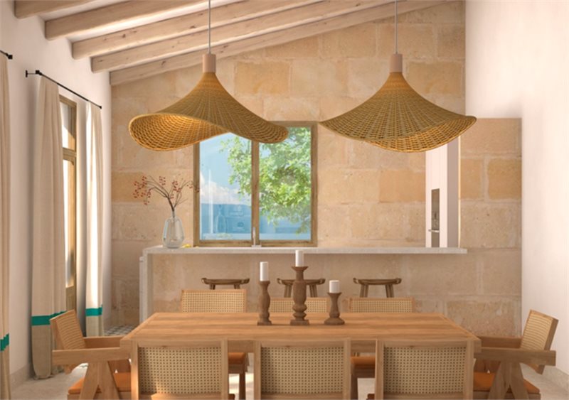 Living area: 573 m² Bedrooms: 4  - Beautiful newly built finca close to Cas Canonge and Santanyi #2531129 - 4