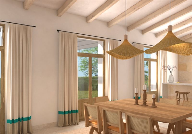 Living area: 573 m² Bedrooms: 4  - Beautiful newly built finca close to Cas Canonge and Santanyi #2531129 - 5