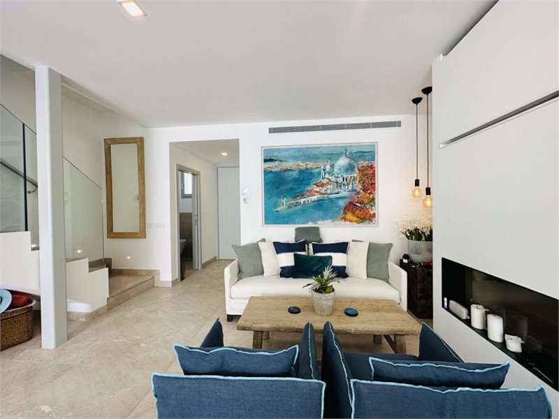 Living area: 172 m² Bedrooms: 3  - Beautiful toiwnhouse with private pool and à rolf terrace with seaview, Porto Colom #2511139 - 5
