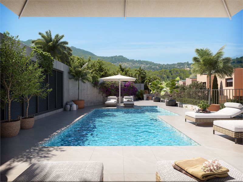 Living area: 150 m² Bedrooms: 3  - Fantastic townhouse with pivate garden in Esporles #1061141 - 4