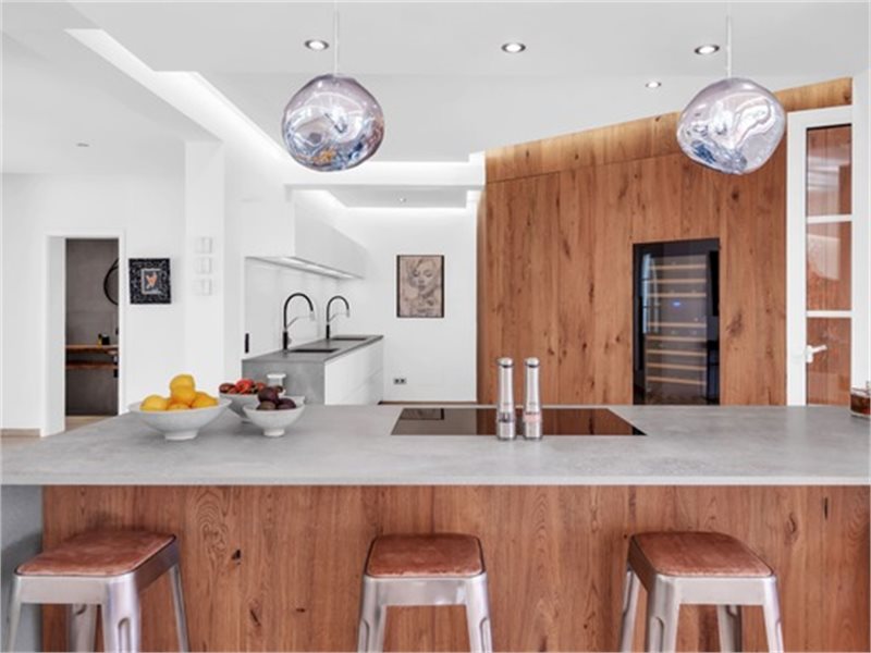 Living area: 593 m² Bedrooms: 6  - Fantastic Ibizan styled villa with sea view, pool and holiday licence in Sol de Mallorca #1021142 - 14