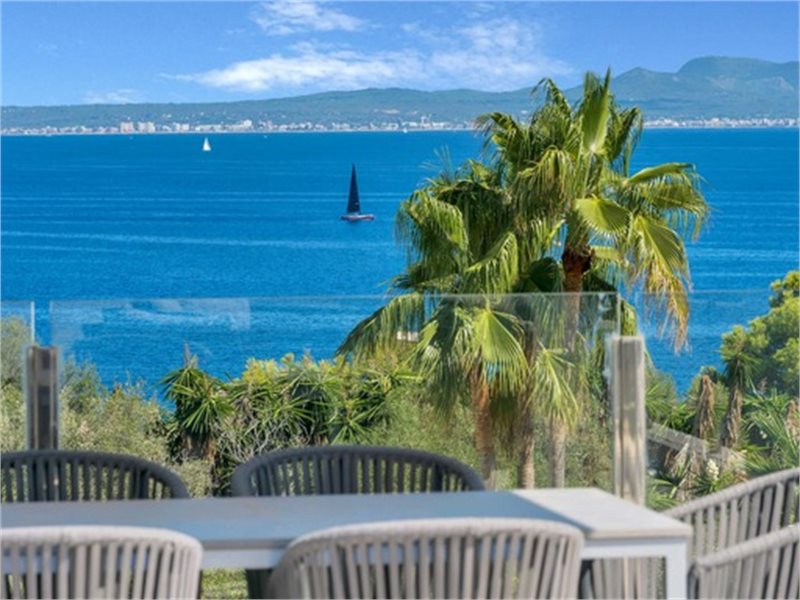 Living area: 593 m² Bedrooms: 6  - Fantastic Ibizan styled villa with sea view, pool and holiday licence in Sol de Mallorca #1021142 - 20