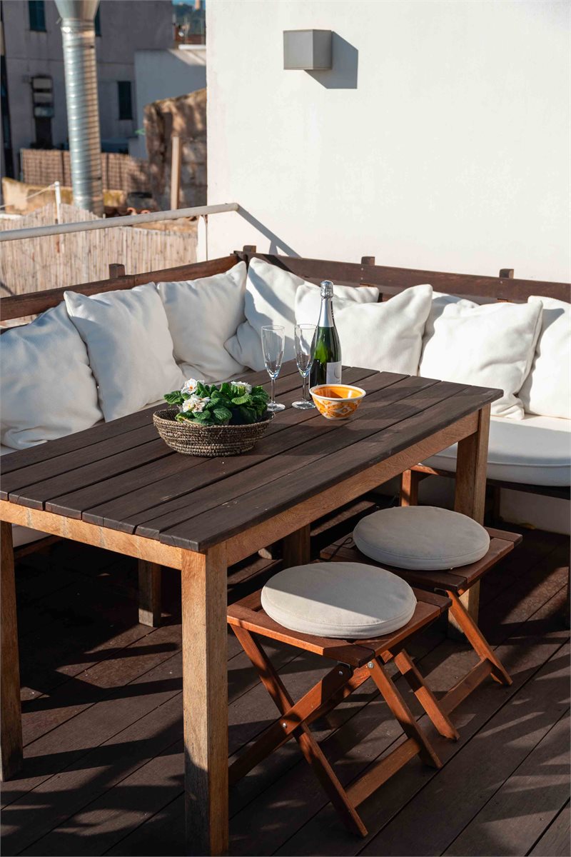 Boyta: 100 m² Sovrum: 2  - Charmigt townhouse med takterrass i Santa  Catalina, Palma #1121150 - 2