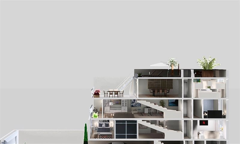 Boyta: 115 m² Sovrum: 3  - Fantastiskt nybyggt townhouse med egen takterrass i Porto Colom #2511157 - 7
