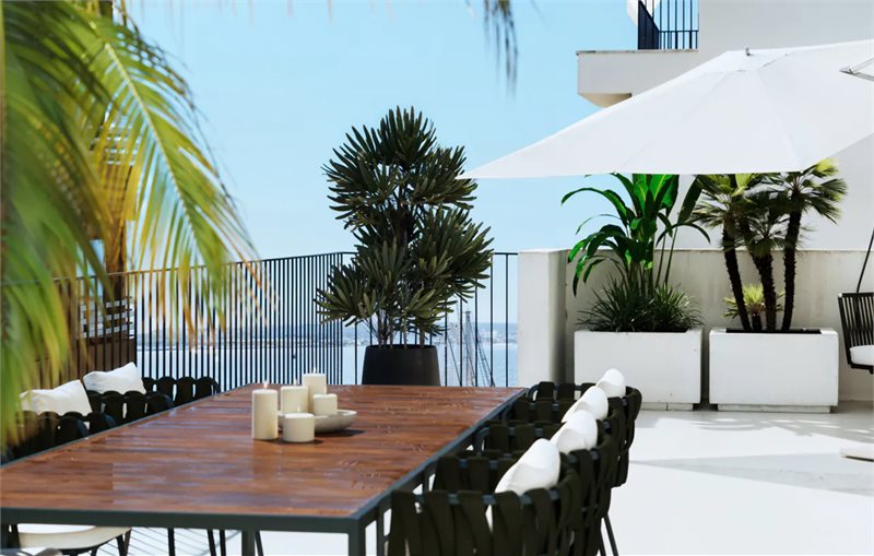 Boyta: 75 m² Sovrum: 2  - Fantastiskt nybyggt penthouse med stor terrass och havsutsikt i Ca'n Pastilla #2121162 - 1