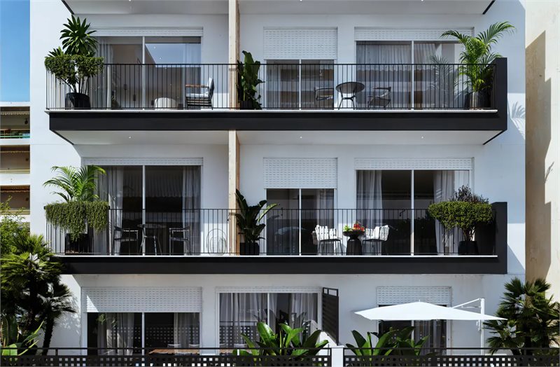 Boyta: 75 m² Sovrum: 2  - Fantastiskt nybyggt penthouse med stor terrass och havsutsikt i Ca'n Pastilla #2121162 - 7