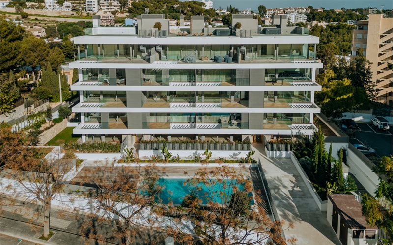 Living area: 94 m² Bedrooms: 2  - New Modern Apartment with Terrace & Parking, Cala Mayor #2121179 - 11