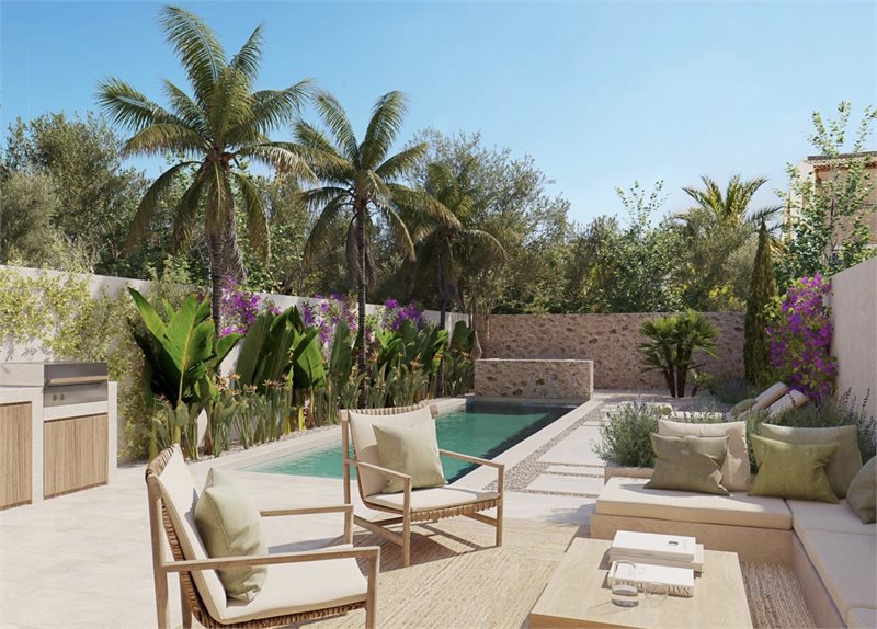 Bedrooms: 3  - Exclusive new project, Townhouse with Private Garden and Saltwater Pool in Santanyí #1531189 - 2