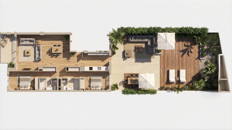 Boyta: 105 m² Sovrum: 3  - Nyproducerade lägenheter mitt i Palma #1121190 - 19